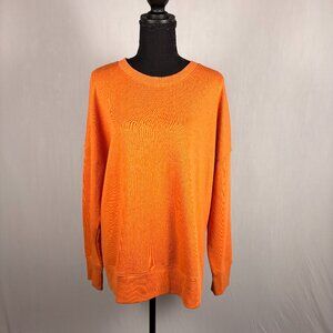 Time and Tru | Knit Crewneck Pullover | XL | Orange